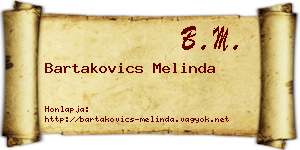 Bartakovics Melinda névjegykártya